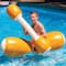 Swim Central 54" Brown & White Inflatable Swimming Pool Log Flume Joust Set